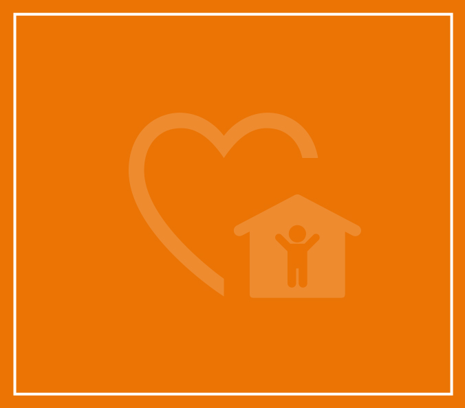 Grafik orange für Kinder- und Jugendwohnen